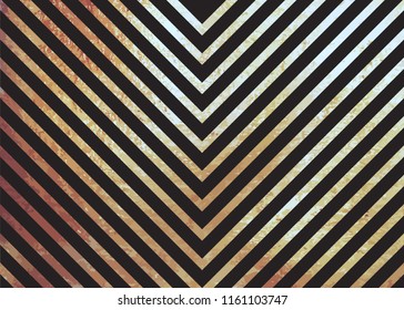 Black and golden abstract pattern, stylish background, vector illustration.