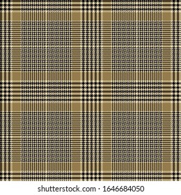 Black, Golden and Beige modern tartan plaid Scottish seamless pattern.Texture from plaid, tablecloths, clothes, shirts, dresses, jacket, skirt, paper, blankets and other textile products.