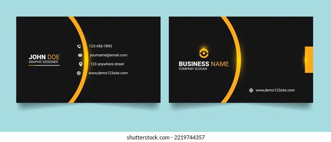 black and golden gradient premium luxury VIP business card template design