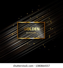 black golden luxury glow abstract background for advertising and design

