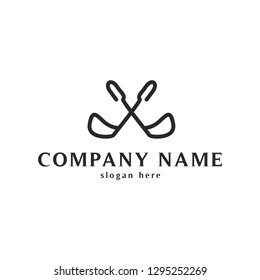 black golf logo