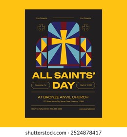 Black Gothic Style All Saint Day Social Media Flyer