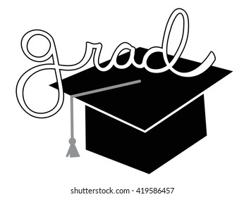 Black Grad Cap