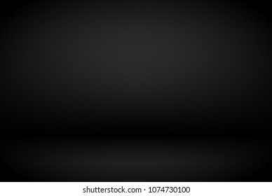 black gradient abstract background / dark grey room studio background / for background or wallpaper your product montage