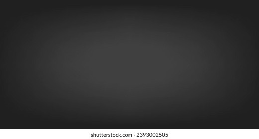 Black Gradient Background. Abstract color vector banner. Space for selling products on the website. Dark concept. Vector illustration.
