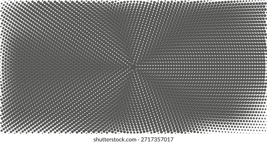 Fondo de degradado negro. Abstracción Grunge hecha de puntos. Ilustración vectorial.