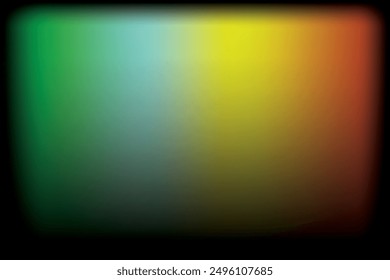 Black gradient background with rainbow coloured shadings 