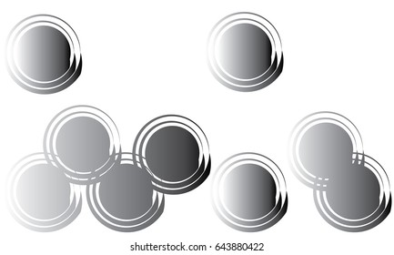 Black gradient circles