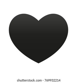 Black Gradient Grey Heart Icon
