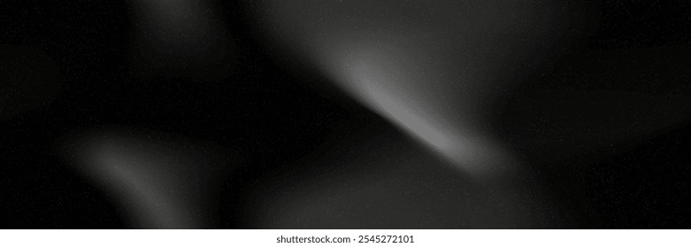 Malha de gradiente preto bg com ruído como um padrão perfeito. Ilustração de vetor escuro suave com efeito de aquarela e textura. Plano de fundo abstrato borrado