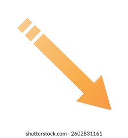 Black Gradient Stylish Descending Arrow Business Simple