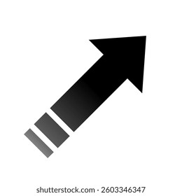 Black Gradient Stylish Rising Arrows Business Simple