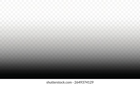 Black Gradient Transparent Background, Vector PNG Image for Graphic Design and Overlay