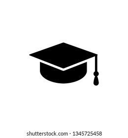 Black graduation cap tool of university