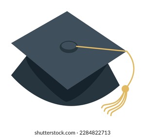 black graduation hat accessory education icon