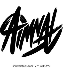 Black graffiti-style 'AIMHIGH' text on white background, bold and dynamic.