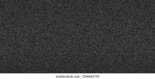 Black grain noise asphalt road texture background vector or grey metal pavement dust rough material pattern graphic illustration, stone grainy floor gray surface banner canvas old effect image