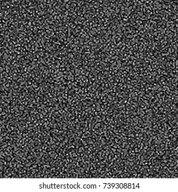 Black grainy background as asphalt. Vector noisy background