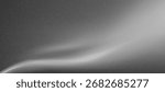 Black grainy background with monochrome gradient waves. Chrome metal liquid backdrop with rough noise texture, grunge dot fabric. Glitter ombre poster. Trendy grainy abstract vector background