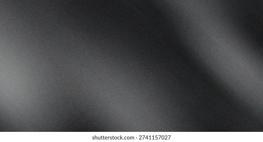 Black grainy gradient background, dark white gray monochrome abstract noise texture banner header backdrop design