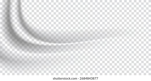 Black Grainy Gradient Shape Transparent Background Noise Texture Blurred Dark Header Flowing Wave. Eps 10