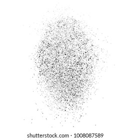 Black grainy texture isolated on white background. Distress overlay textured. Grunge design elements. Vector illustration,eps 10.