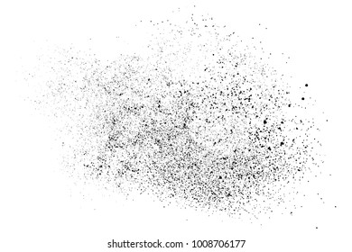 Black grainy texture isolated on white background. Distress overlay textured. Grunge design elements. Vector illustration,eps 10.