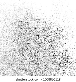 Black grainy texture isolated on white background. Distress overlay textured. Grunge design elements. Vector illustration,eps 10.