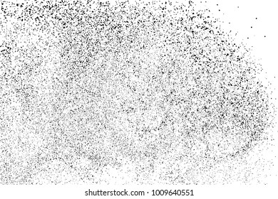 Black grainy texture isolated on white background. Distress overlay textured. Grunge design elements. Vector illustration,eps 10.