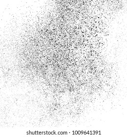 Black grainy texture isolated on white background. Distress overlay textured. Grunge design elements. Vector illustration,eps 10.