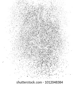Black grainy texture isolated on white background. Distress overlay textured. Grunge design elements. Vector illustration,eps 10.