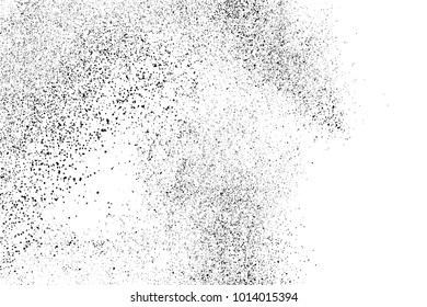 Black grainy texture isolated on white background. Distress overlay textured. Grunge design elements. Vector illustration,eps 10.