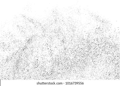 Black grainy texture isolated on white background. Distress overlay textured. Grunge design elements. Vector illustration,eps 10.