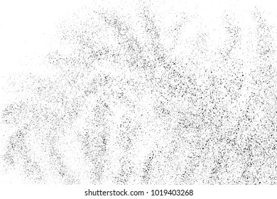 Black grainy texture isolated on white background. Distress overlay textured. Grunge design elements. Vector illustration,eps 10.