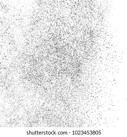 Black grainy texture isolated on white background. Distress overlay textured. Grunge design elements. Vector illustration,eps 10.
