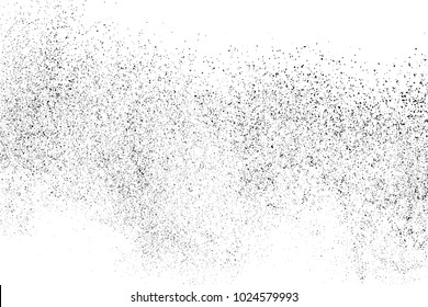 Black grainy texture isolated on white background. Distress overlay textured. Grunge design elements. Vector illustration,eps 10.
