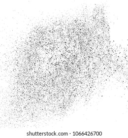 Black grainy texture isolated on white background. Distress overlay textured. Grunge design elements. Vector illustration,eps 10.