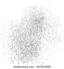 Black grainy texture isolated on white background. Distress overlay textured. Grunge design elements. Vector illustration,eps 10.