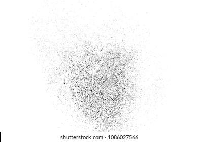 Black grainy texture isolated on white background. Distress overlay textured. Grunge design elements. Vector illustration,eps 10.