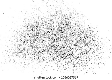 Black grainy texture isolated on white background. Distress overlay textured. Grunge design elements. Vector illustration,eps 10.