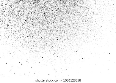 Black grainy texture isolated on white background. Distress overlay textured. Grunge design elements. Vector illustration,eps 10.