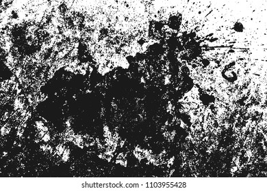 Black grainy texture isolated on white background. Distress overlay textured. Grunge design elements. Vector illustration,eps 10.