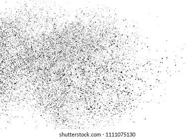 Black grainy texture isolated on white background. Distress overlay textured. Grunge design elements. Vector illustration,eps 10.
