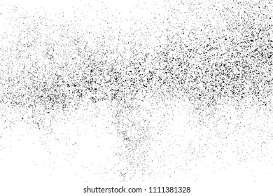 Black grainy texture isolated on white background. Distress overlay textured. Grunge design elements. Vector illustration,eps 10.