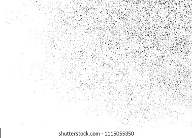 Black grainy texture isolated on white background. Distress overlay textured. Grunge design elements. Vector illustration,eps 10.