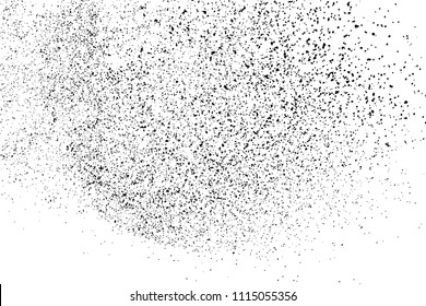 Black grainy texture isolated on white background. Distress overlay textured. Grunge design elements. Vector illustration,eps 10.