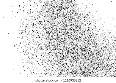 Black grainy texture isolated on white background. Distress overlay textured. Grunge design elements. Vector illustration,eps 10.