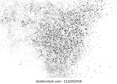 Black grainy texture isolated on white background. Distress overlay textured. Grunge design elements. Vector illustration,eps 10.