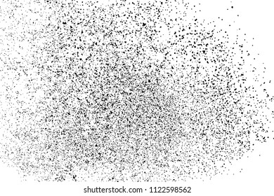 Black grainy texture isolated on white background. Distress overlay textured. Grunge design elements. Vector illustration,eps 10.