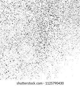Black grainy texture isolated on white background. Particles  overlay textured. Grunge design elements. Vector illustration,eps 10.